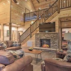 3 King Suites, Indoor Pool + Theater, Dog Friendly | Theater & Hot Tub, Sleep 12 w/ Game Room, Fireplaces, Private Deck, Minutes to Dollywood, Gatlinburg & Great Smoky Mountains National Park, 24 Hr Hospitality