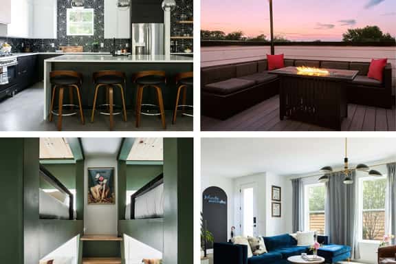 6 Bed with En Suite Baths, Host Up to 20, Rooftops, Parking, Gourmet Kitchens, Cozy Living Spaces, Skyline Views & Fire Table, Near Downtown, Distilleries & Marathon Village, High-Speed Wi-Fi, 24/7 Hospitality - Image 1